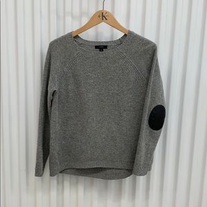 J.Crew XS Gray Sweater with Elbow Patches